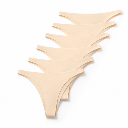 6 culottes invisibles nude